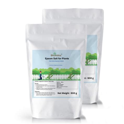 Bhumittra Epsom Salt for Plants Growth - 1800 gm | Organic Fertilizer ...