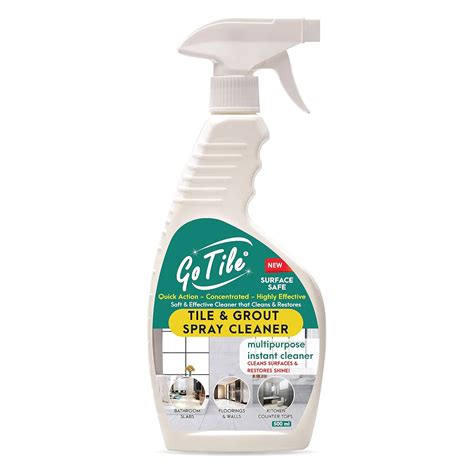 GoTile Spray Tile & Grout Cleaner | Effectively Cleans Soap Scum ...