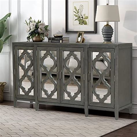 i-POOK Accent Storage Cabinet, Modern Mirrored | Ubuy India