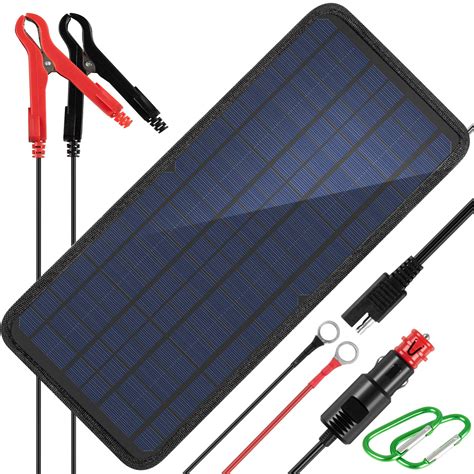 Buy KINGSOLAR 10W 12V Solar Car Battery Charger, 12 Volts Solar Trickle Charger, Solar Panel ...