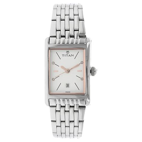 Buy Online Titan Workwear White Dial Analog Stainless Steel Strap Watch ...