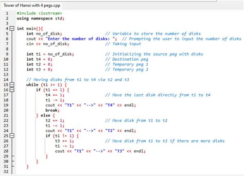 Code Hanoi Algorithm Python 的图像结果