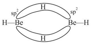 The state of hybridisation of central atoms in dimer of BH3 and BeH2