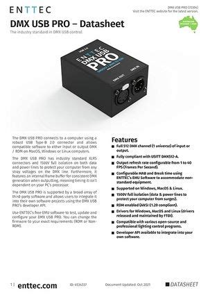 ENTTEC TECH TIPS: DMX USB Pro Introduction And, 50% OFF