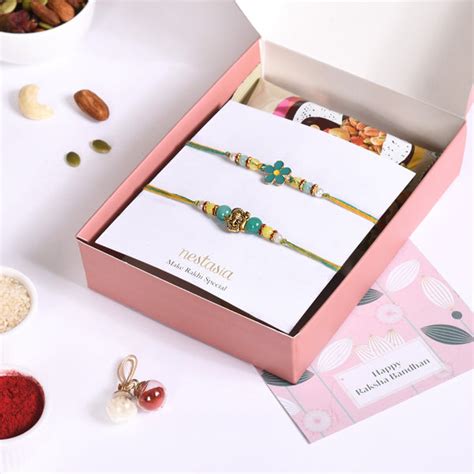 Hamsa Hand Rakhi Hamper For Brother Online - Premium Gift Hamper | Nestasia