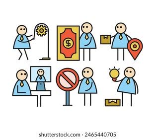 Business Man Stick Figure 的图像结果