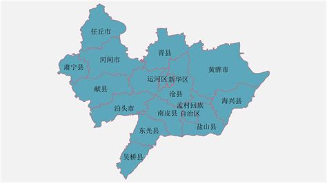 沧州市地图分布,南皮县,海兴县_大山谷图库