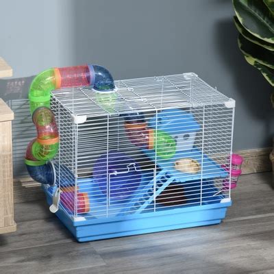 Pawhut 2-Level Hamster Cage Gerbil House Habitat Kit India | Ubuy
