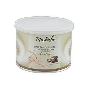 MUSKICHI Wax for Smooth Hair Removal (400 ml) Chocolate Liposoluble Wax ...