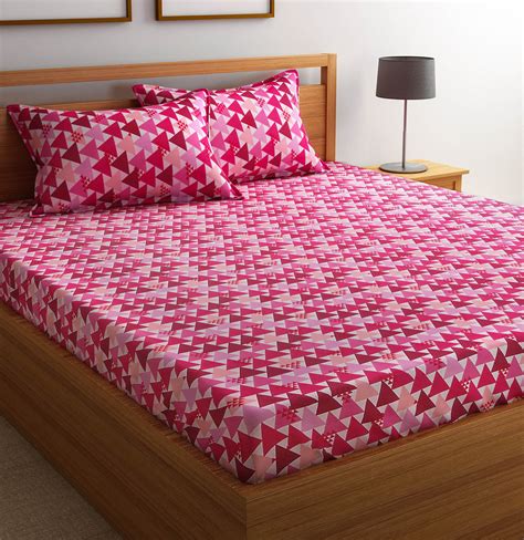 Flipkart SmartBuy Cotton Geometric Double Bedsheet - Buy Flipkart ...