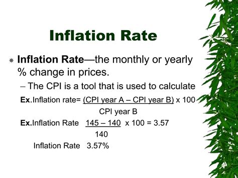 Calculation For Inflation