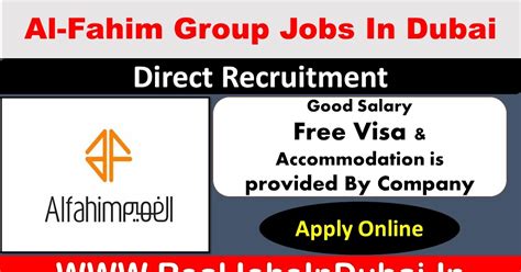 Al Fahim Group Hiring Staff In UAE 2020