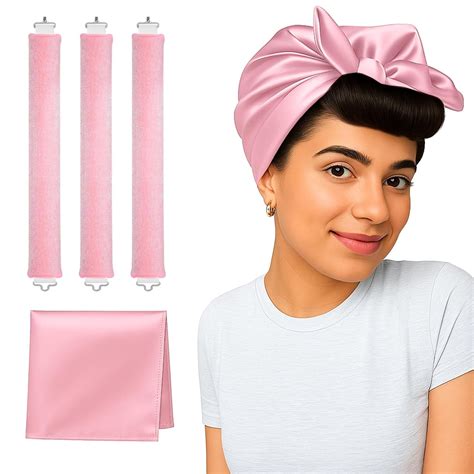 Heatless Curls Overnight Rods Dry Blowout Look No Heat Hair Curlers ...