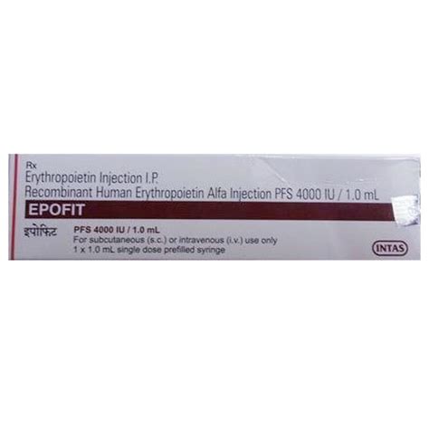 Epofit 4000IU Injection 1 ml | Uses, Side Effects, Price | Apollo Pharmacy