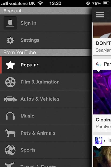 Image result for YouTube iOS