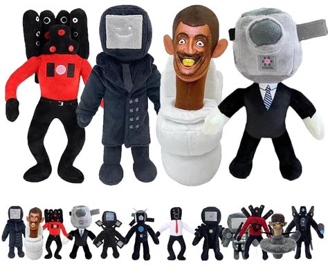 Buy 4PCS Skibidi Toilet Toy Plush,Speakerman Plush,Cameraman Plush 11 ...