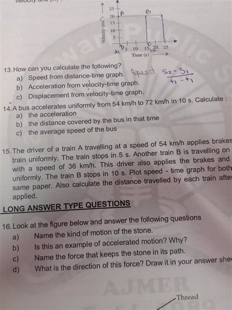A bus accelerates uniformly from 54 km per hour to 72 km per hour and ...