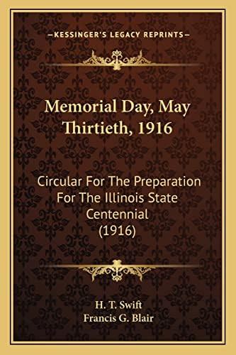 Buy Memorial Day, May Thirtieth, 1916: Circular For The Preparation For ...