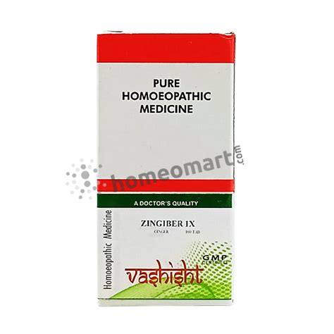 Vashisht Zingiber 1X Homeopathy Tablets for flatulence & colic – Homeomart