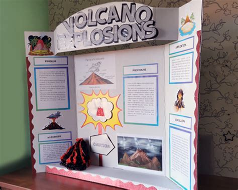Image result for Volcano Science Project Display Board