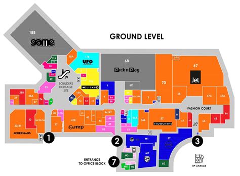 Mall Map | The Boulders Shopping Centre
