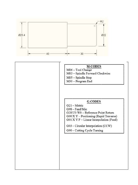 Sample CNC Lathe Program Cylindrical Part 的图像结果