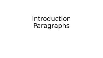 Image result for Introduction Paragraph for Project