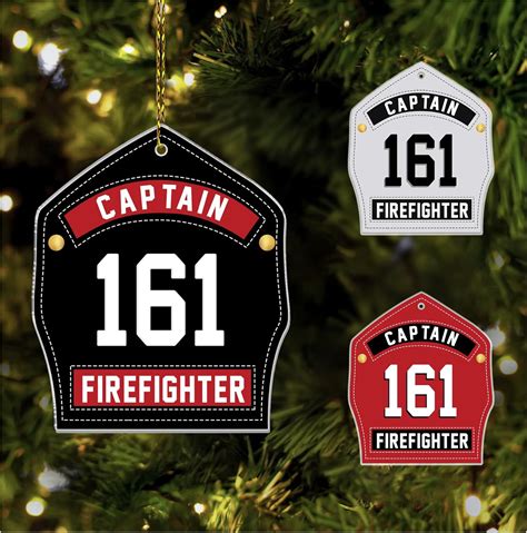 Amazon.com: Hyturtle Personalized Firefighter Ornament - Gifts for ...