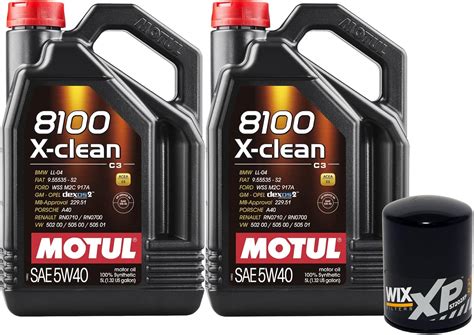 Buy 10L Newparts 8100 X-CLEAN 5W40 Wix XP Filter Motor Oil Change Kit ...