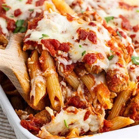 Chicken Parmesan Penne Pasta