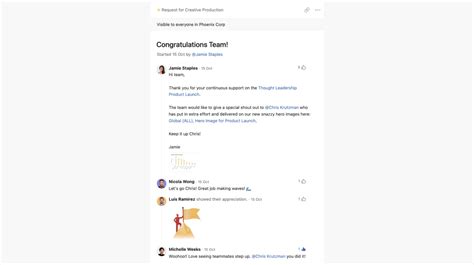 Comunicarse en Asana