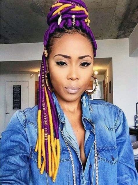 Yarn Wrap Locs 的图像结果