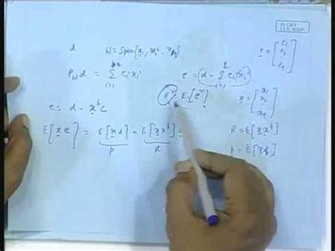 Introduction to Recursive Least Squares Video Lecture - Electronics and ...