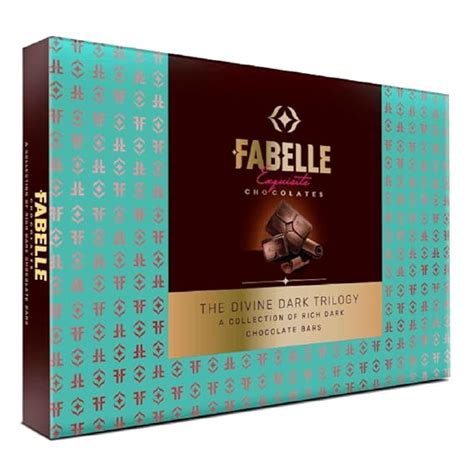 Fabelle Divine Dark Trilogy, Chocolate Gift Pack of 3, Luxury Dark ...