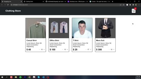Image result for JavaScript Shopping Cart Tutorial