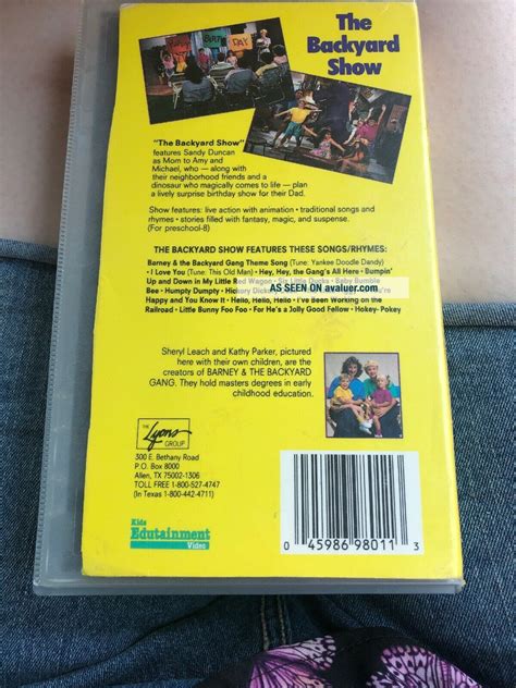 VERY RARE Barney Tape - The Backyard Show (VHS, 1988) | #8473257