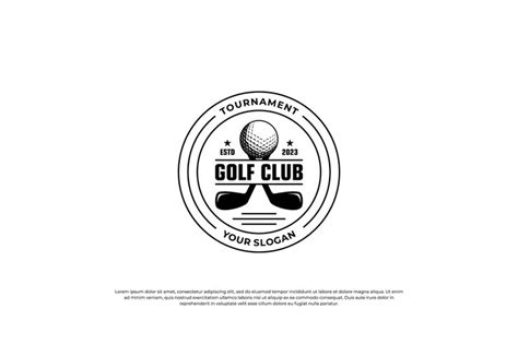 Golf-Emblem-Logo-Design Golf-Meisterschafts-Logo Team-Golf-Emblem-Logo ...