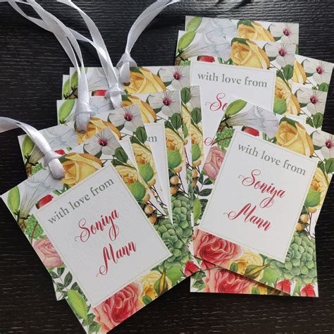 Personalised Ribbon Tags - In bloom – Labelshabel