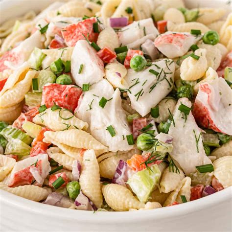 Cold Crab Pasta Salad Recipe Cold Seafood Salad Recipe