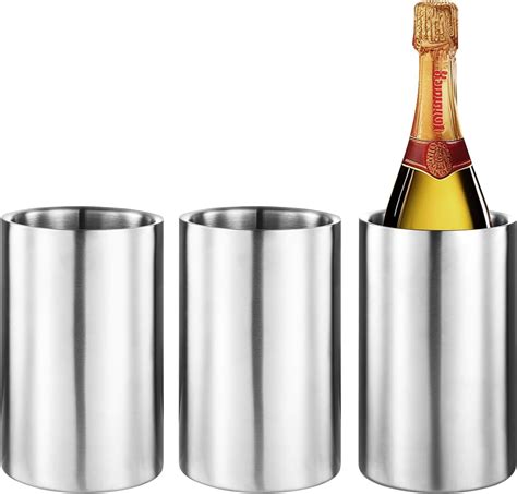 Amazon.com: Generic 3 Packs Stainless Steel Double Wall Wine Cooler ...