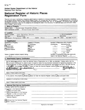 Fillable Online wvculture National Register of Historic Registration ...