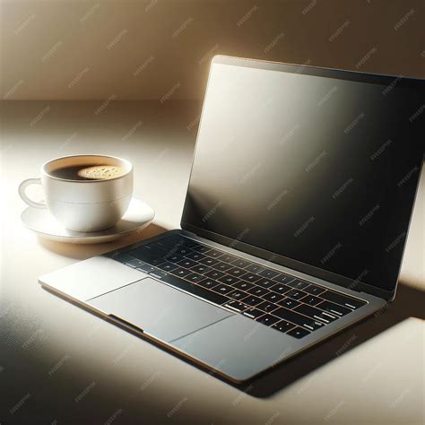 Image Work Desk with Laptop and Coffee 的图像结果