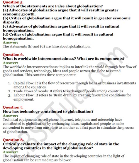 Image result for Globalisation Class 12 Political Science Project