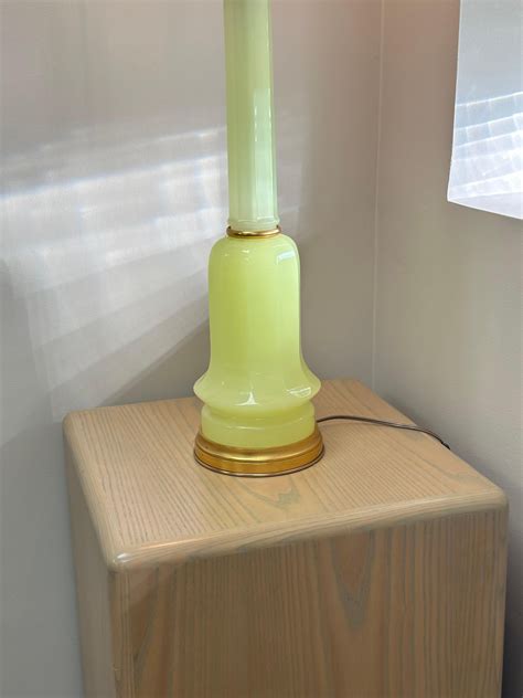 Marbro Lamp Company Uranium Glass Table Lamp at 1stDibs | uranium lamp ...