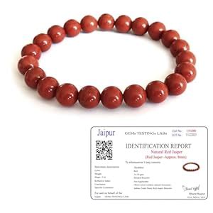 Buy Senroar Red Jasper Bracelet for Man & Women | Strength, Stability ...