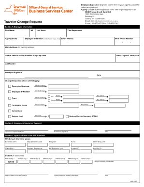 Fillable Online Traveler change request form Fax Email Print - pdfFiller