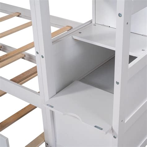 Bellemave Kids Bunk Bed with Stairway, Wood Twin Bunk Bed with India | Ubuy