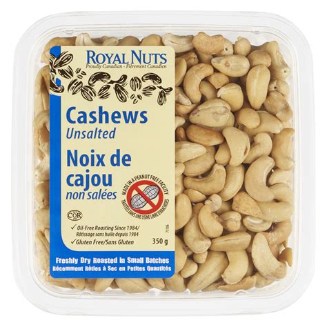 Buy Royal Nuts Gluten-Free Cashews Dry Roasted Unsalted 350 g | Safeway Canada