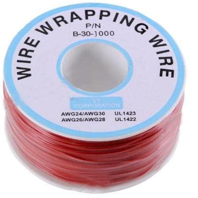 Wrapping Wire Wrap Black 300 Meters AWG30 Cable (Red)– UNIQKART