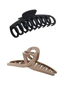 2PCS Hair Claw Clips, 4.3 inch Large Matte Hair Claws, Fashion Hair ...